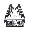 GUIIYLGG Sword Holder Katana Wall Mount - 4 Tier Velvet Padded Katana Stand Samurai Rack Samurai Sword Display Rack Wand Wakizashi Sword Stand Display view 4