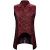 Betonsa Men's Victorian Steampunk Vintage Vest Gothic Medieval Tailcoat Costume view 1