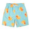 Boys Swim Trunks Quick Dry Bathing Suits Lightweight Swimming Shorts with Mesh Lining Blue Yellow Duck Size 10