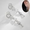 LIGHT RAIN Clip-On Earrings, All-Day Wear Gold & Silver Plated Stud, Hoop, Dangle Design Jewelry for Non-Pierced Ears view 3