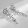 LIGHT RAIN Clip-On Earrings, All-Day Wear Gold & Silver Plated Stud, Hoop, Dangle Design Jewelry for Non-Pierced Ears view 4