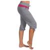 XUETON Womens Capris Yoga Sweatpants Elastic Waist Drawstring Loose Workout Joggers Comfy Casual Lounge Cropped Pants(Grey,X-Large) view 2
