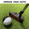 MAZEL Golf Practice Putting Ball,Golf Training Aid for Putting Green/Mat,Golf Putting Accuracy Trainer with Instant Feedback (Black-White Ball,3PCS) view 2