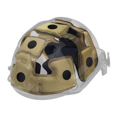 Yzpacc Tactical Helmet Pads, Universal Replacement EX Helmet Internal Memory Foam Pad Protective Mat for ACH MICH FMA EXF Helmet (Khaki)