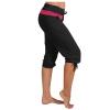 XUETON Womens Capris Yoga Sweatpants Elastic Waist Drawstring Loose Workout Joggers Comfy Casual Lounge Cropped Pants(Black,XX-Large) view 2