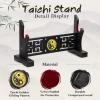 Ekkhysis Taichi Sword Stand Padded Hook Katana Stand Holder Display Hanger for Light Saber Samurai Sword Cosplay Blade Tanjirou Demon Slayer Genshin Impact Weapon Display Stand (1-Tier) view 3
