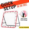 Soccer Rebounder, Kickback Rebound Net 3.3X3.3FT - Football Training Gifts, Aids & Equipment for Kids, Teens & All Ages, Portable, 6 Adjustable Angles view 2