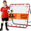 Soccer Rebounder Rebound Net, Kick-Back 3.3X3.3FT | Football Training Gifts, Aids & Equipment for Kids Teens & All Ages, Portable, 6 Adjustable Angles view 1