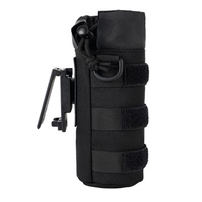 Dotacty Tactical Bottle Pouch Holder w/Rotatable Duty Belt/MOLLE Clip Backpack Sport Water Bottle Holster Hydration Carrier Nylon Carry Bag for Walking Hiking Camping Climbing Fishing Hunting