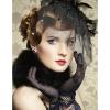 Milaloko Women Short Lace Gloves Elegant Bridal Wrist Gloves for Wedding Tea 1950's Party Costume Favors (Black) view 4