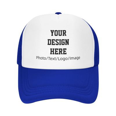Custom Hat Design Your Own Personalized Trucker Hat for Men Customized Hat Personalized Baseball Cap Blue Hat