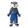 Gray Tiger Costume Mascot Cartoon Cosplay Party For Adult view 1