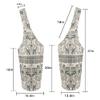 BagYG Yoga Mat Bag - Long Tote with Pockets Holds More Accessories Fit Most Size Mats Border Indian Floral Carrier, 37/''x15.5/'', BagYG-31065324 view 3