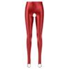 Vxuxlje Women's Oil Shiny Compression Leggings Opaque Mid Waist Skinny Tight Yoga Stirrup Pants Burgundy X-Large view 2