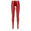 Vxuxlje Women's Oil Shiny Compression Leggings Opaque Mid Waist Skinny Tight Yoga Stirrup Pants Burgundy X-Large view 3