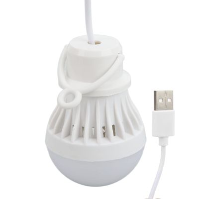 Miskall Camping LED Light Bulb Energy Saving USB Light Bulb with Hook for Outdoor Tent Hiking Party Home Camping