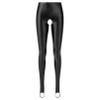 Vxuxlje Women's Oil Shiny Compression Leggings Opaque Mid Waist Skinny Tight Yoga Stirrup Pants Black X-Large view 2