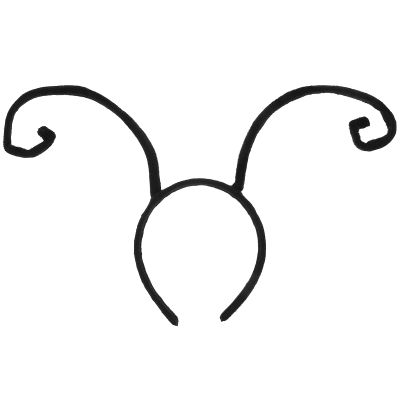 Amosfun Ant Tentacles Headband Black Bug Antenna Headband for Halloween Cosplay Party Accessories Women Kids Costume