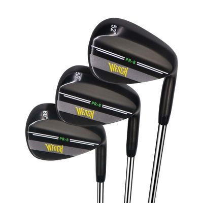 WENGH Golf Wedge Set (525660) for Men & Women | Right Handed Black Wedges with Steel Shaft & Rubber Grip | Golf Wedges Kit for Precision Shots (35")