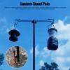 Tefola Telescopic Lantern Stand, Camping Lantern Stand Multipurpose Lightweight Adjustable Height Collapasible Lantern Stand Pole for Camping Outdoor view 2