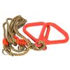 Yuecoom Gymnastic Ring, 300kg Load Bearing Adjustable Plastic Children Swing Ring, Sports Hanging Ring with Rope for Gym Workout Fitness Exercise (Red) view 2