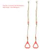 Yuecoom Gymnastic Ring, 300kg Load Bearing Adjustable Plastic Children Swing Ring, Sports Hanging Ring with Rope for Gym Workout Fitness Exercise (Red) view 3