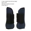 NDNCZDHC PU Horse Tendon Boots Set Elastic Shock Absorbing Protective Front Hind Horse Leg Guard for Off Road Competitions,Navy Blue(M) view 3