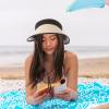 BESPORTBLE Portable Straw Woven Sun Hat for Outdoor Activities Uv Beach Hat Wide Brim for Fishing Hiking and Travel Lightweight and Breathable Design view 4