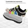 AOE Womens Fashion Walking Running Shoes Ultra Lightweight Breathable Mesh Tennis Shoes Non Slip Athletic Workout Gym Sneakers Colorful Lace 4.5women / 3.5men view 3