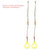 Gymnastic Ring, 300kg Load Bearing Adjustable Plastic Children Swing Ring, Sports Hanging Ring with Rope for Gym Workout Fitness Exercise (Yellow) view 3