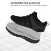 AOE Womens Fashion Walking Running Shoes Ultra Lightweight Breathable Mesh Tennis Shoes Non Slip Athletic Workout Gym Sneakers Black lace 7women / 6men view 3