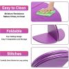 Dxcaicc Pole Dance Mat Folding Crash Mat Round 120cm Portable Fitness Pole Dance Fall Safety Padding Suitable for Beginners Gymnastics Safety Non-Slip Mat,Purple,Thickness 3cm view 3