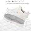 AOE Womens Fashion Walking Running Shoes Ultra Lightweight Breathable Mesh Tennis Shoes Non Slip Athletic Workout Gym Sneakers White Lace 7women / 6men view 3