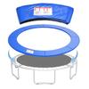 K KENSONE Trampoline Replacement Safety Pad, 10ft Trampoline Spring Cover with Foam Padding, No Holes for Poles, Round, Blue view 1