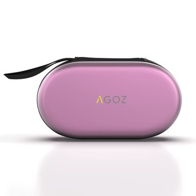 AGOZ Small Case for EMAY Portable EKG Heart Rate Monitor, SonoHealth, OXPROVO, FaceLake FL10, Travel Organizer Holder with Wrist Strap, Anti-Shock, Water Resistant, Carrying Storage Cover (Purple)