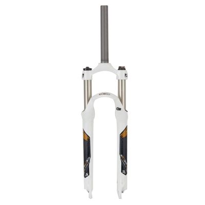 ZECHAO 110mm Travel Mountain Bike Front Fork,24inch Shoulder Control Mechanical Locking Fork 1-1/8" 9mm Quick Release for Bike Accessories (Color : Yellow, Size : 24inch)