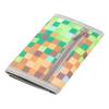 Leyeve wallet,Teen Wallet with Coin Pocket,Kids Wallets for Boys,RFID Trifold Canvas Outdoor Sports Wallet for Kids,Front Pocket Wallet with Magic Sticker-Green mosaic view 3