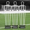 FORZA 6ft Airflow Soccer Mannequins - Free Kick Dummies | Soccer Training Equipment (with Bases, White, Pack of 3) view 1
