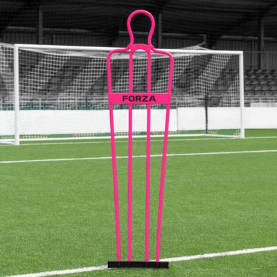 FORZA 6ft Airflow Soccer Mannequins - Free Kick Dummies | Soccer Training Equipment (Without Bases, Pink, Pack of 1)