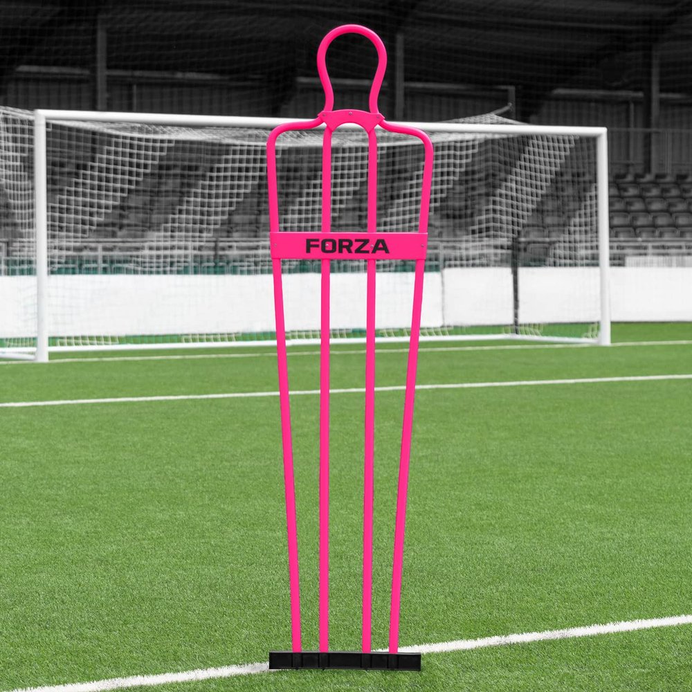 FORZA 6ft Airflow Soccer Mannequins - Free Kick Dummies | Soccer Training Equipment (Without Bases, Pink, Pack of 1)