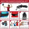 OVANTO Volleyball Training Equipment Aid  Adjustable Practice Volleyball Kit with Ultra-Stretch Neoprene, Exclusive Nylon Bag & Premium Content with Free ebooks, Best Gift for Beginners & Experts view 4
