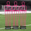 FORZA 6ft Airflow Soccer Mannequins - Free Kick Dummies | Soccer Training Equipment (with Bases, Pink, Pack of 3) view 1