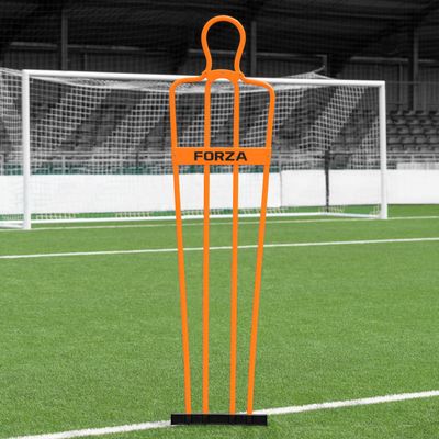 FORZA 6ft Airflow Soccer Mannequins - Free Kick Dummies | Soccer Training Equipment (Without Bases, Orange, Pack of 1)