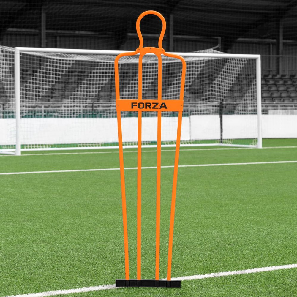 FORZA 6ft Airflow Soccer Mannequins - Free Kick Dummies | Soccer Training Equipment (Without Bases, Orange, Pack of 1)