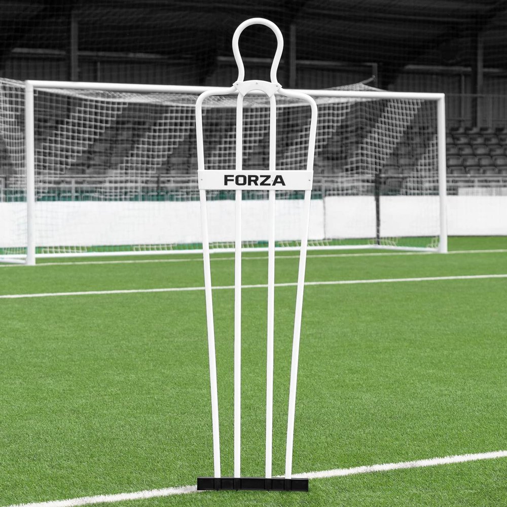 FORZA 6ft Airflow Soccer Mannequins - Free Kick Dummies | Soccer Training Equipment (Without Bases, White, Pack of 1)