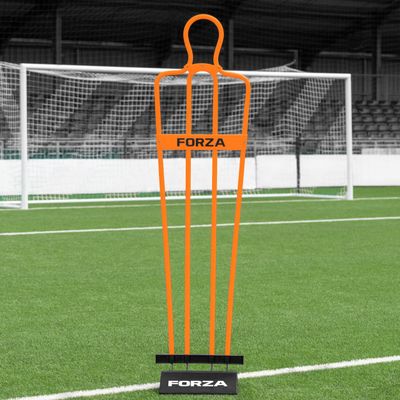 FORZA 6ft Airflow Soccer Mannequins - Free Kick Dummies | Soccer Training Equipment (with Bases, Orange, Pack of 1)