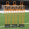 FORZA 6ft Airflow Soccer Mannequins - Free Kick Dummies | Soccer Training Equipment (with Bases, Orange, Pack of 3) view 1