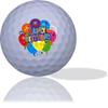 Confetti Happy Birthday Golf Balls 12 Pack view 2
