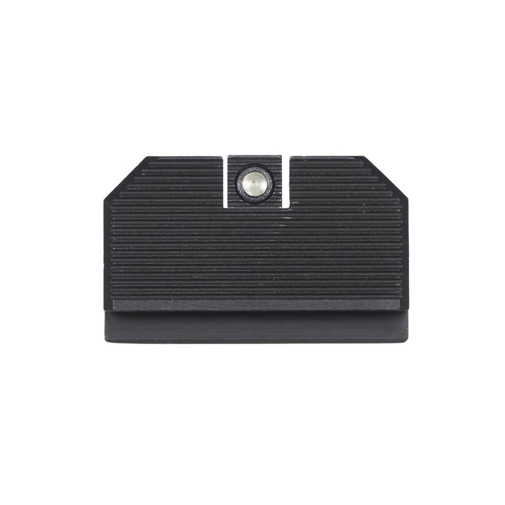 Night Fision Optics Ready Stealth .330-.353 Lower 1/3rd Night Sight Set Compatible with 17/19/34 w/RMR/507c/508t, Black Front Ring, Blank Rear Sight