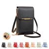 atcryih Anti-theft Leather Bag, Phone Crossbody Bags for Women, Touchscreen Phone Wallet PU Leather Crossbody Bag (1-Black) view 1